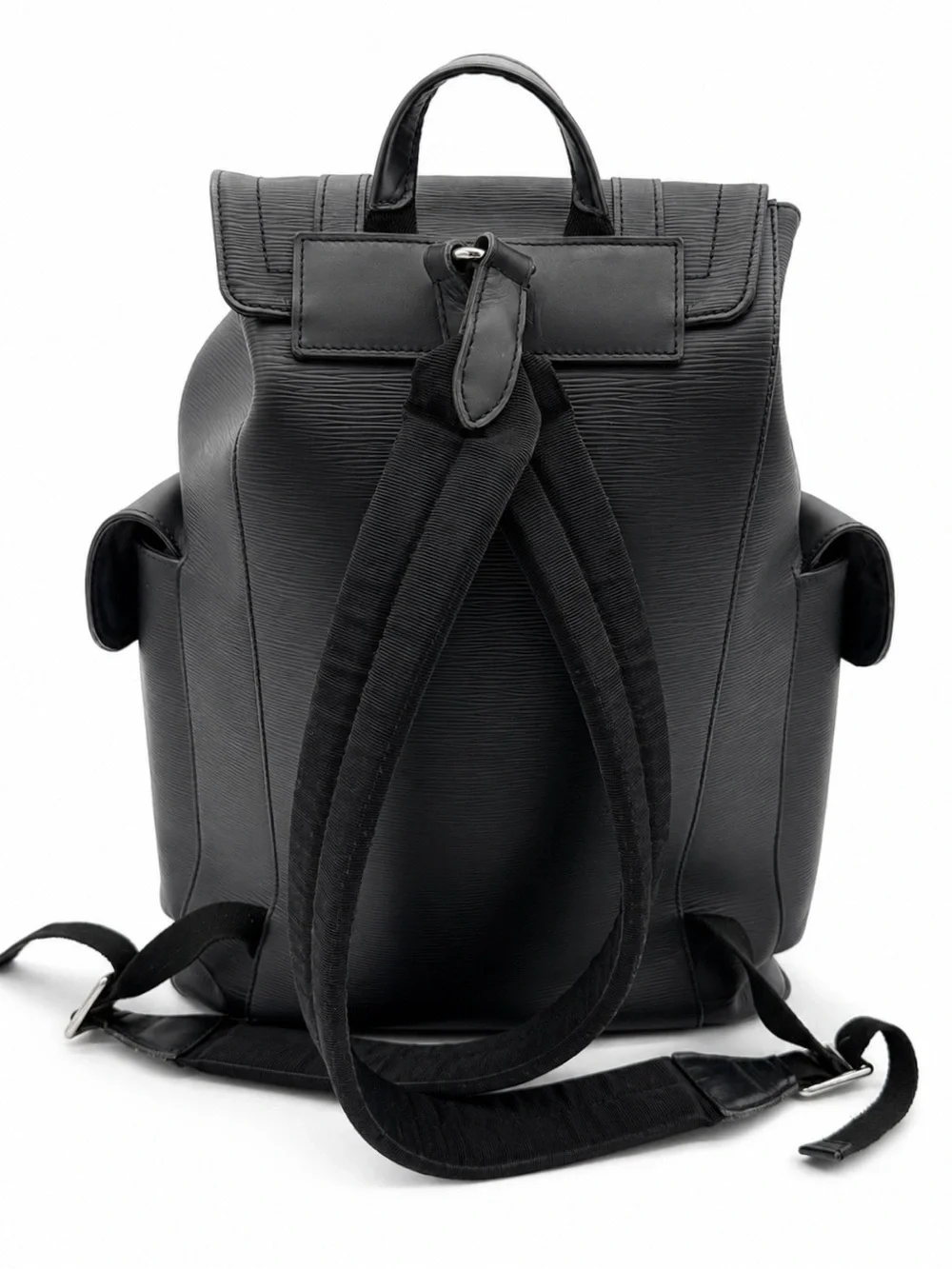 🖤 Louis Vuitton Christopher PM Backpack Black Epi Leather Yellow LV Circle